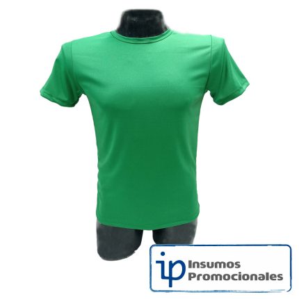 camiseta-poliester-verde-insumos-promocionales